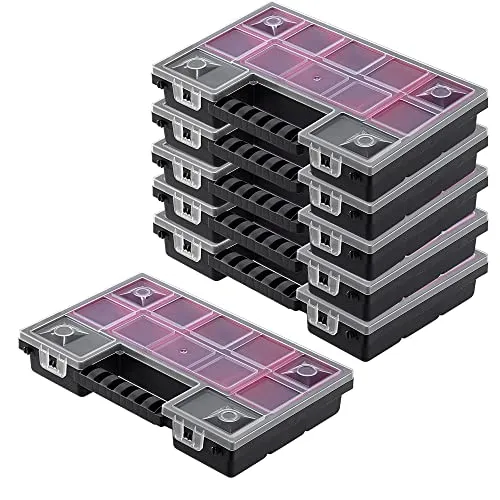 KADAX Werkzeugkasten Organizer aus Kunststoff, 28x18cm, 6 Stück