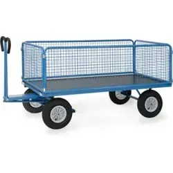 Fetra Handwagen 6436L – Robuster 2-Achser mit Gitterwänden von fetra