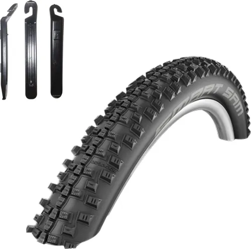 Schwalbe Smart Sam Fahrradreifen Fahrradmantel 60-584 (27,5 x 2,35) inkl. 3 Reifenheber 1 x