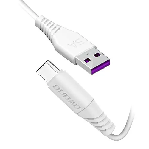 Dudao USB Kabel Typ C Ladekabel Schnelles Aufladen Datenübertragung Schnellladekabel für Smartphone Ladekabel für Tablets, Samsung Galaxy 5A 1m