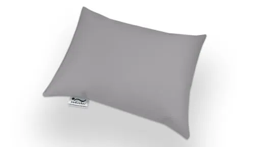 nudischer Kopfkissen, Couchkissen, Therapiekissen, Stützkissen aus Kunstleder 40x30x9 cm (Chrom)