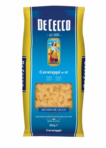 5x Pasta De Cecco 100% Italienisch Cavatappi n. 87 Nudeln 500g
