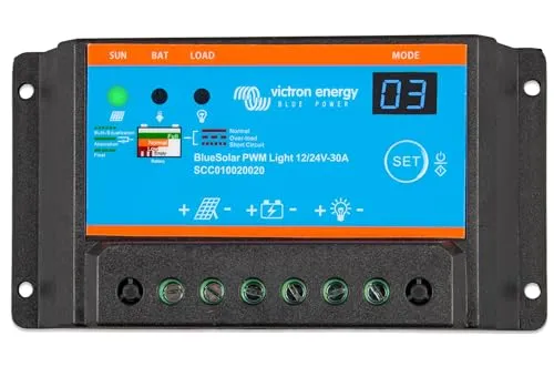 Victron BlueSolar PWM-Light 12V 24V 30A Solarladeregler