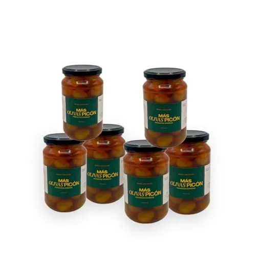 Más Olivas Picón. Eingelegte Grüne Oliven 6 x 380g