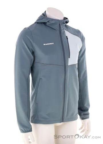 Mammut Herren Madris Light ML Hoodie Jacke XXL, strata-silver sage - Funktionsjacke aus leichtem Material, ideal für Outdoor-Aktivitäten und bietet hervorragende Atmungsaktivität.