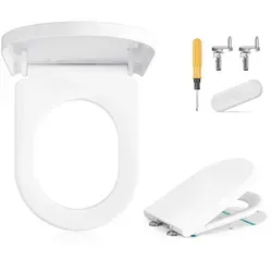 SONGMICS WC-Sitz D-Form mit Absenkautomatik