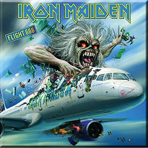 Iron Maiden Kühlschrankmagnet Flight 666 7,5 x 7,5 cm