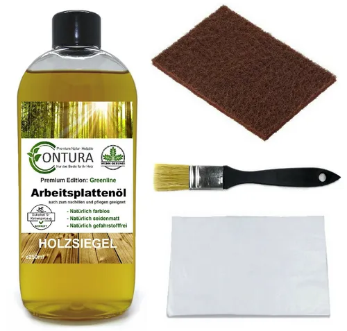 Arbeitsplattenöl SET 5tlg Möbel Pflegeöl Holzöl Holzschutz Buche Eiche farblos