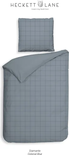 Heckett and Lane Wendebettwäsche Diamante, Mako-Satin, 3-teilig - Hochwertige Bettwäsche aus 100% Mako-Satin, mit Wendefunktion und kariertem Design, ideal für stilvolle Schlafräume. Pflegeleicht und OEKO-TEX® zertifiziert.