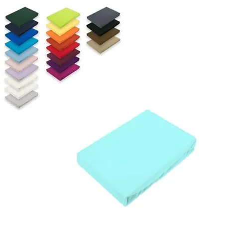 EXKLUSIV HEIMTEXTIL Microfaser Spannbettlaken 180-200 x 200-220 cm - Hochwertiges Spannbettlaken aus 100% Polyester mit Rundumgummizug für perfekten Sitz. Öko-Tex zertifiziert, pflegeleicht und bis 60°C waschbar.