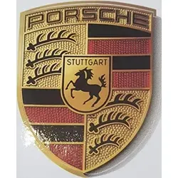Original Porsche Aufkleber Wappen Porschewappen Klebeschild WAP013002