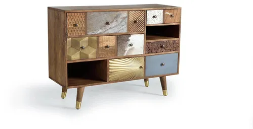 Mumbai-Sideboard aus Mangoholz – 80 cm x 110 cm x 40 cm