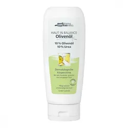 Haut In Balance Olivenöl Dermatologische Körpercreme 10% - Medizinische Körperpflege mit 10% Olivenöl und Urea, ideal zur intensiven Pflege bei sehr trockener und gereizter Haut. Lindert Juckreiz und unterstützt bei Neurodermitis.