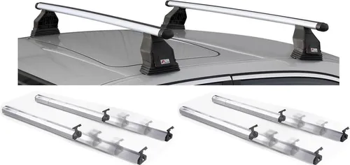 Dachträger VDP Tema Fix&Slide Duo für Fiat Croma ab 2005 - Hochwertiger Dachträger aus Aluminium für Fiat Croma ohne Reling, mit praktischer Ausziehfunktion und einfacher Montage. Ideal für Fahrradträger, Skiträger und mehr!