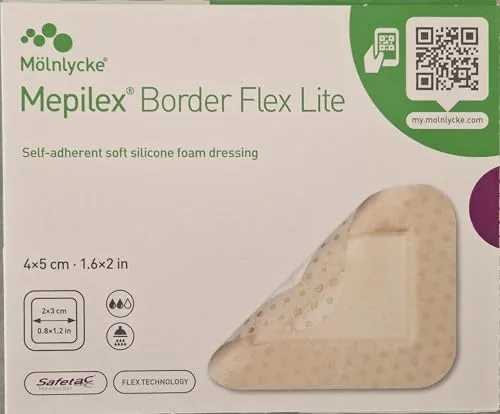 Mepilex Border Flex Lite, 4 x 5 cm, 10 Stück