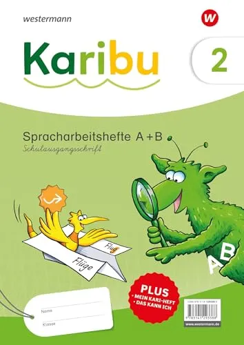 Karibu - Ausgabe 2024: Spracharbeitshefte 2 Schulausgangsschrift mit Diagnoseheft
