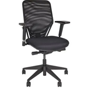 BISLEY Bürostuhl Optime DSON733 - Komfortabler Stoffstuhl in Schwarz, ideal für bis zu 8 Stunden Sitzzeit und optimale Körperanpassung