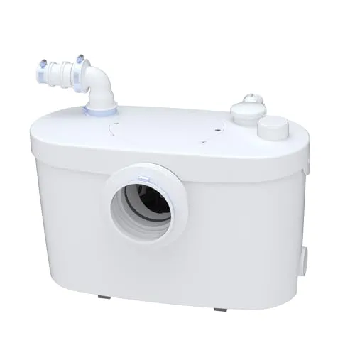 SFA SANIBROY 0015UP Fäkalienhebeanlage - Wasserpumpen mit hoher Leistung: Fördert Schmutzwasser bis 5m hoch und 100m weit, dabei besonders leise mit nur 46dB - ideal für Toiletten und Urinale unter Kanalniveau.