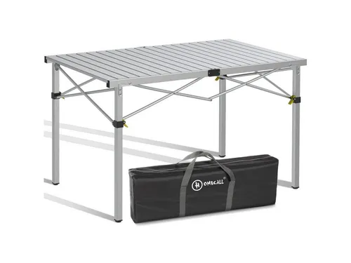 Modante Campingtisch, Silber, Rechteckig, 70x70x118 cm in silber von HOMECALL