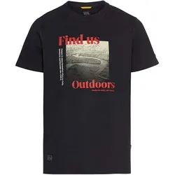 camel active Print-Shirt aus Organic Cotton – Kurzarm Rundhals in Dunkelblau, Größe L - Hochwertiges Print-Shirt aus 100% Baumwolle, ideal für den Alltag. Pflegeleicht und in modischer Passform, sorgt es für angenehmen Tragekomfort.