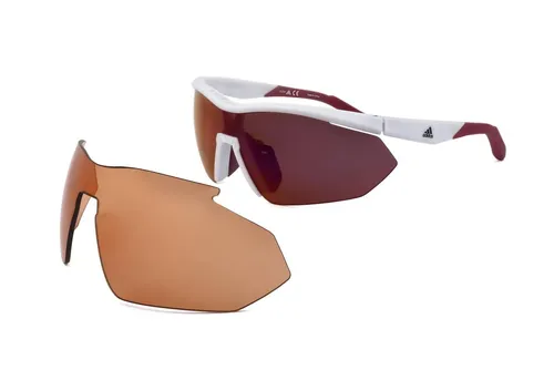 adidas Damen-Sonnenbrille SP0016 in Weiß/Orange von adidas