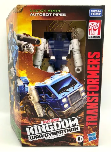 Transformers Actionfigur AUTOBOT PIPES Deluxe Class 17 Steps  Kingdom WFC Trio.