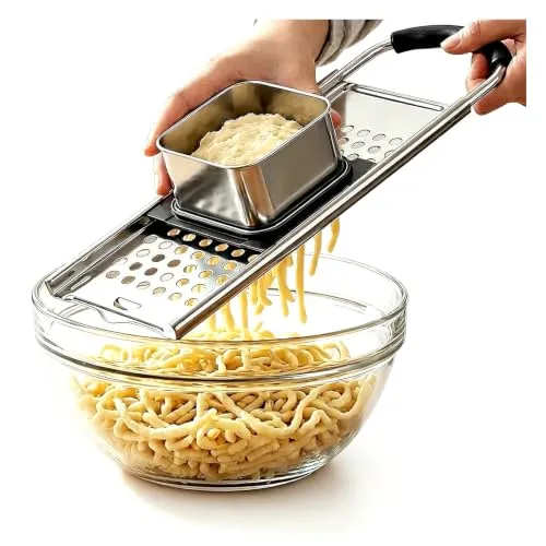Edelstahl Spätzlehobel mit Teigschlitten und Spätzlesieb