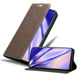 Cadorabo Hülle für Samsung Galaxy A71 5G Schutz Hülle in Braun Handyhülle Etui Case Cover Magnetverschluss