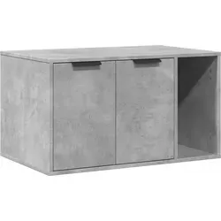 vidaXL Katzenklo Betongrau 80x50x45 cm