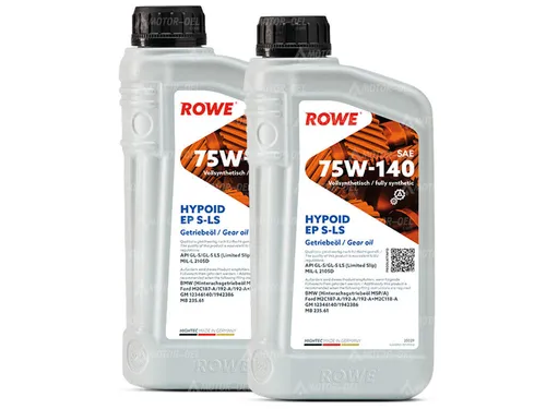 Liter (2x1L) ROWE HIGHTEC HYPOID EP SAE 75W-140 S-LS Multifunkt. Getriebeöl 2