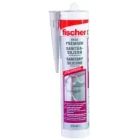 Sanitärsilicon DSSA DG 310ml, Dichtmasse dunkelgrau von Fischer