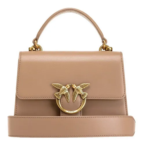 Pinko Love One Mini Umhängetasche braun 100071-A0F1-D01Q - Handtaschen aus fein genarbtem Rindsleder, stilvoll und perfekt für jeden Anlass