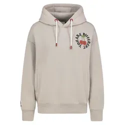 SUBLEVEL Hoodie mit Frucht-Motiv und Schriftzug Sweat Fruit beige M