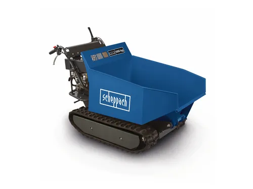 Kettendumper DP5000 - Transportgeräte & Rampen, ideal für das Bewegen von Lasten bis zu 500 kg mit Kippbehälter und Kettenantrieb für sicheren Halt.