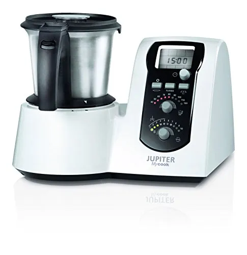 Jupiter 881100 Mycook 1.6 Küchenmaschine mit Rezeptbuch, weiß
