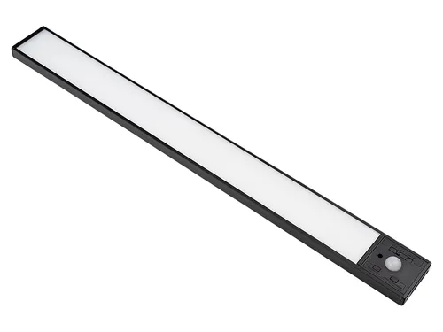 LUXULA LED-Schrankleuchte mit Bewegungsmelder, 3,3W, 120lm, CCT, IP20, schwarz, 40cm LX300317