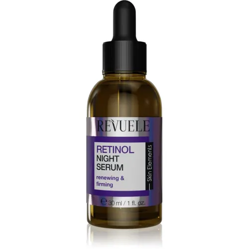 Revuele Retinol Night Serum 30 ml - Faltenreduzierendes Nachtserum - Nachtpflege für Damen, die Falten und feine Linien glättet, die Konturen festigt und die Haut mit Feuchtigkeit versorgt. Für eine jugendliche, strahlende Haut.