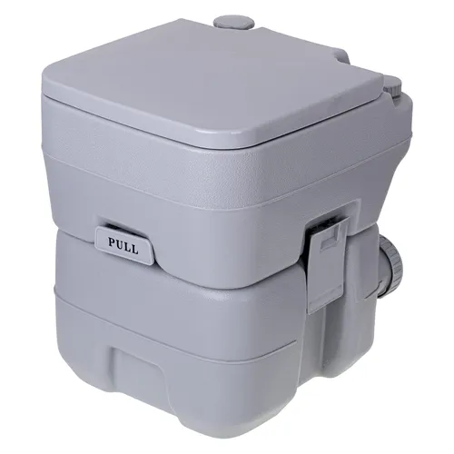 Mobile Campingtoilette 20L - Toiletteneimer für unterwegs - Camping-Toiletten mit 20L Wassertank und 13L Abwassertank, ideal für komfortables Toilettenerlebnis beim Camping oder Reisen.