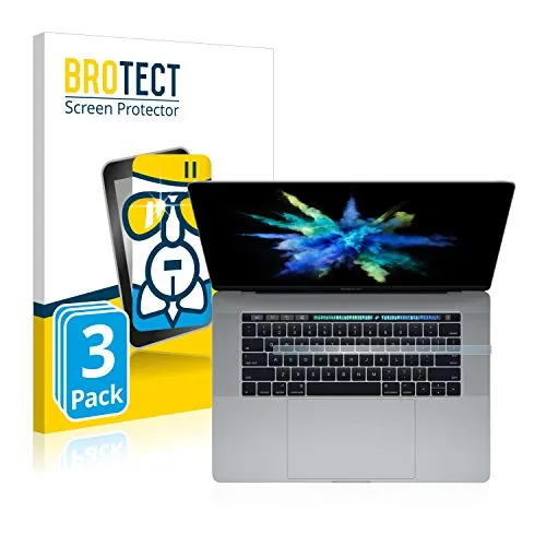 BROTECT 3 Stück Schutzglas für Apple MacBook Pro 15