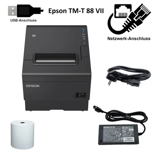 Epson Bondrucker TM-T88VII in schwarz von Epson