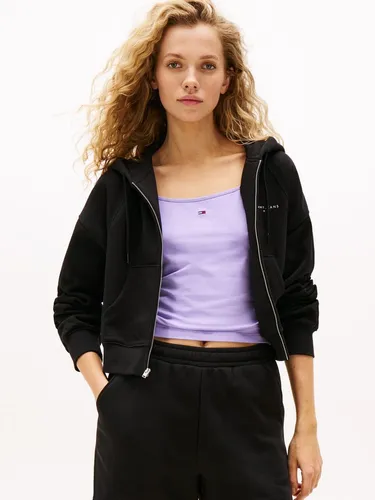 Tommy Jeans Kapuzensweatjacke TJW BXY CRP LINEAR ZIP THRU EXT