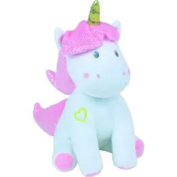 Jemini Einhorn Plüschtier 24 cm mit Musik und Licht