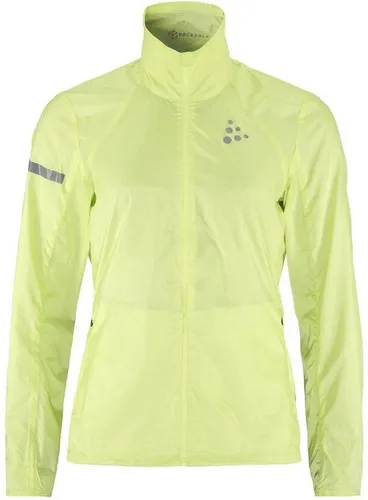 Craft Pro Hypervent 2 Laufjacke Damen - Limette, Größe XL - Laufbekleidung für ambitionierte Läuferinnen mit ultraleichtem, windabweisendem Material und hervorragender Belüftung für optimalen Komfort und Sichtbarkeit.