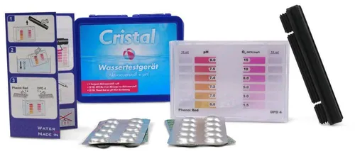 CRISTAL SET Wassertestgerät Sauerstoff pH + Nachfüllpackung von Cristal