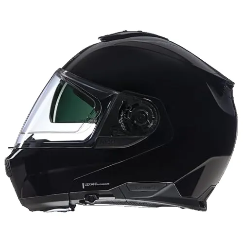 Nolan N100-6 Classico Klapphelm - Schwarz - M - Modularer Motorradhelm mit Dual Action Kinnschutz-Öffnungssystem für optimale Anpassung und Sicherheit. Genießen Sie Komfort und Freiheit beim Fahren.