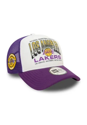 New Era Baseball Cap Los Angeles Lakers NBA Team Colour Weiß Lila - Stylische Baseball Cap mit verstellbarem E-Frame für optimalen Tragekomfort. Ideal für Fans der Los Angeles Lakers und perfekt für jedes Outfit.