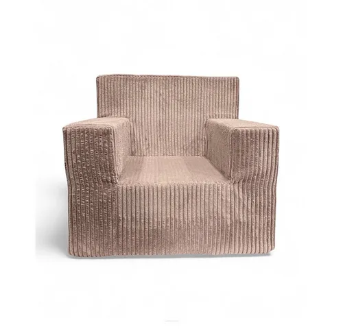 FORTISLINE Kindersessel Rosalia mit Relaxfunktion - Sessel für Kinderzimmer – Bequemer Schaumstoffsessel mit abnehmbarem Cordbezug, ideal zum Kuscheln und Entspannen.