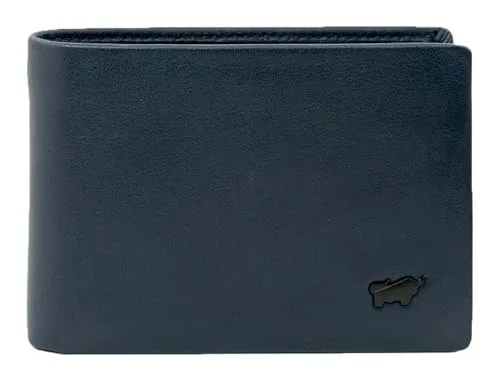 Braun Büffel Geldbörse HANNES RFID Geldbörse S 4CS navy - Elegante Geldbörse aus weichem Lammnappaleder mit RFID-Schutz, bietet Platz für 4 Karten und hat ein praktisches Münzfach – ideal für Sicherheit und Stil.