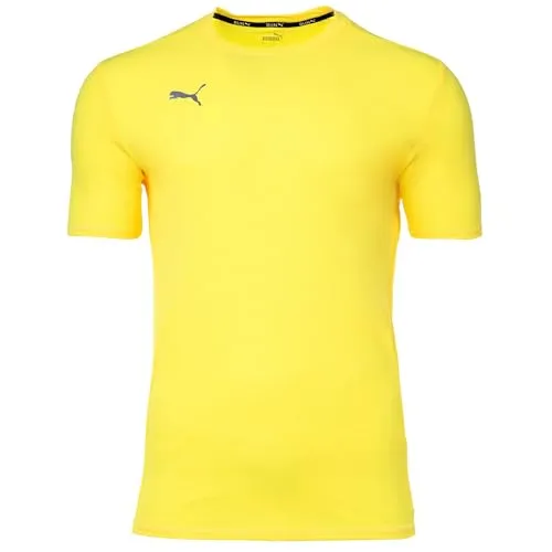 Puma Finisher Tee M yellow blaze (05) XXL - Herren Laufshirt für Fitness & Training, bietet optimale Bewegungsfreiheit und atmungsaktiven Komfort für schweißtreibende Einheiten.
