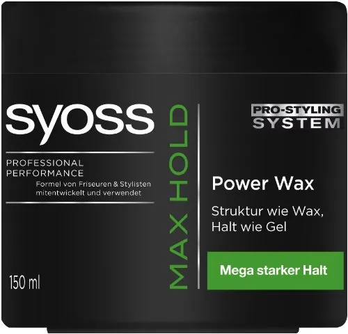 Syoss Max Hold Power Wax, 1er Pack (1 x 150 ml) von Syoss